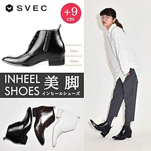 Amazon | [ シュベック ] 9cm ヒールアップ シークレットブーツ